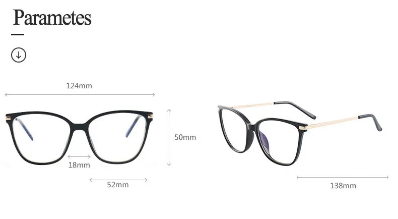 Hotony Women's Full Rim TR 90 Resin Cat Eye Frame Eyeglasses 7020