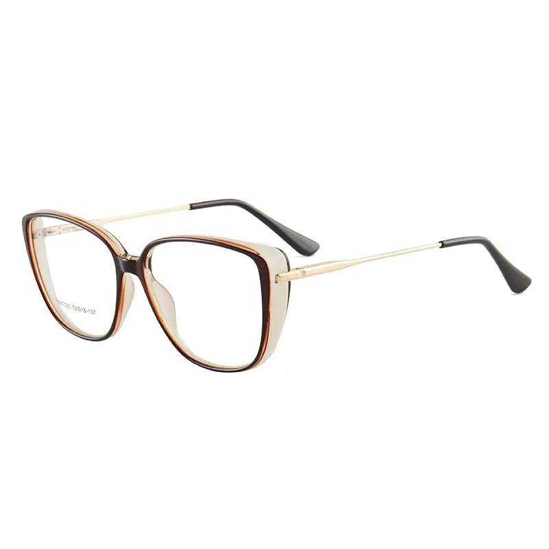 Hotony Women's Full Rim TR 90 Resin Cat Eye Frame Eyeglasses 7020