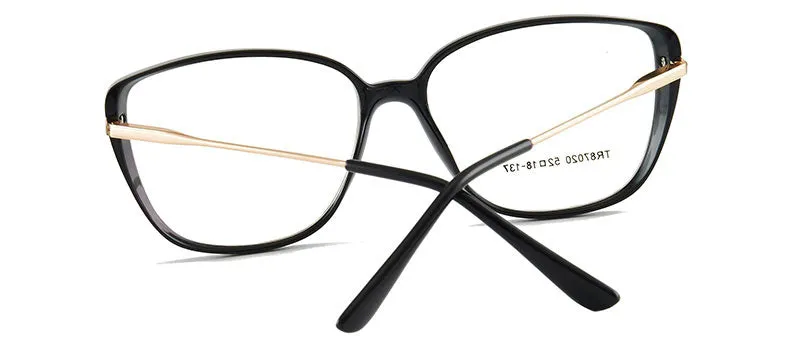 Hotony Women's Full Rim TR 90 Resin Cat Eye Frame Eyeglasses 7020