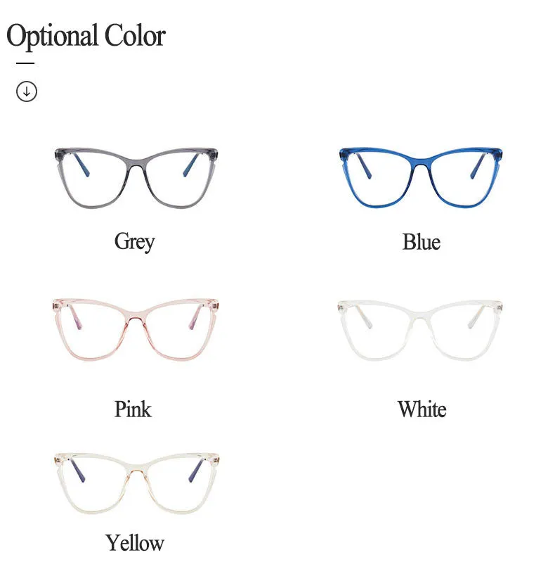Hotony Women's Full Rim TR 90 Resin Cat Eye Frame Eyeglasses 7021
