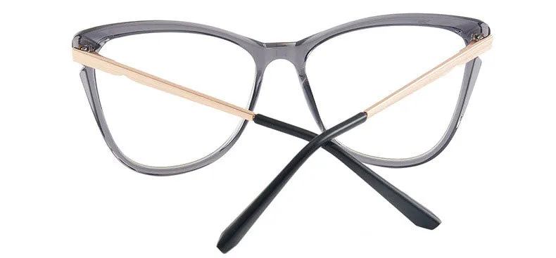 Hotony Women's Full Rim TR 90 Resin Cat Eye Frame Eyeglasses 7021