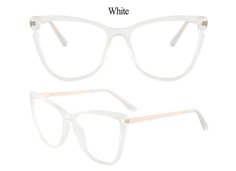 Hotony Women's Full Rim TR 90 Resin Cat Eye Frame Eyeglasses 7021