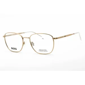 Hugo Boss Men's Eyeglasses - Matte Gold Metal Rectangular Frame | BOSS 1415 0AOZ 00