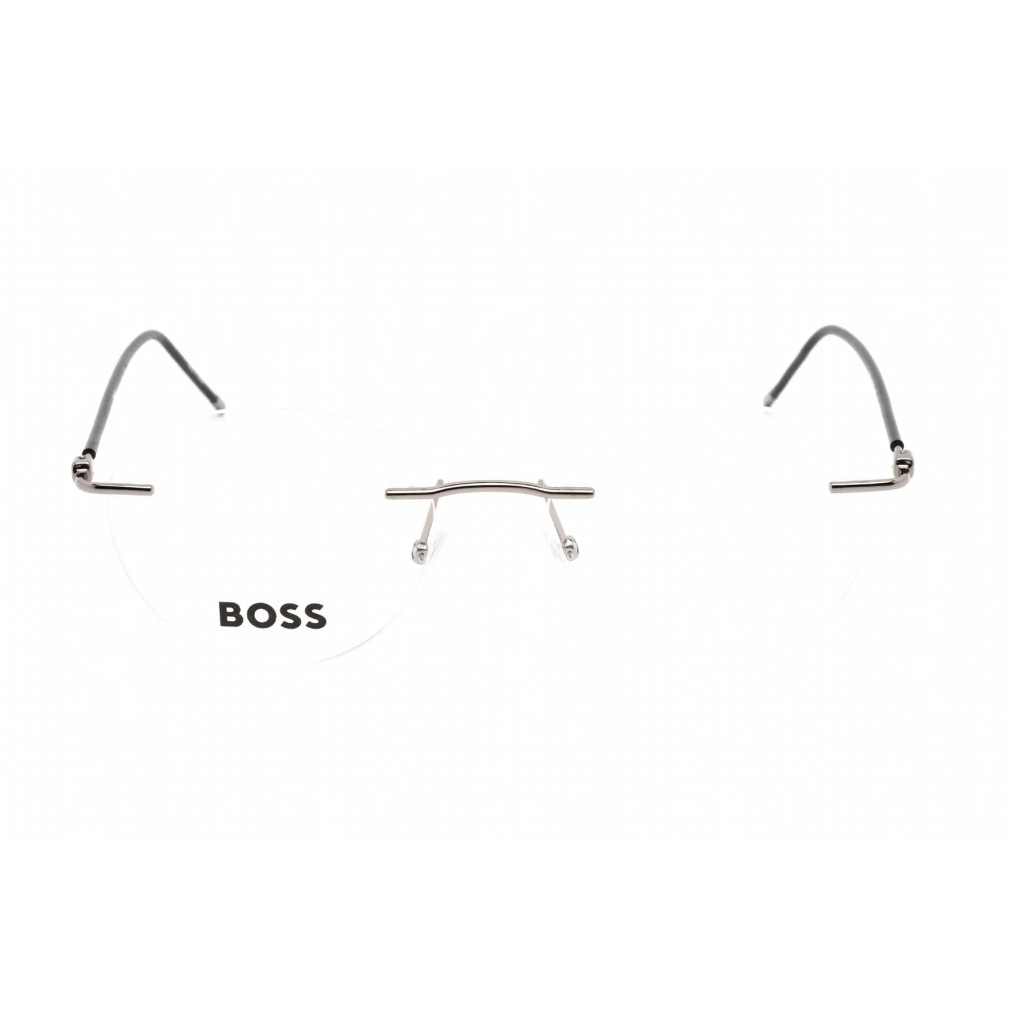 Hugo Boss Unisex Eyeglasses - Ruthenium Metal Oval Shape Frame | BOSS 1422 06LB 00
