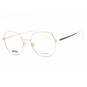 Hugo Boss Women's Eyeglasses - Gold Blue Full Rim Square Frame | BOSS 1529 0LKS 00