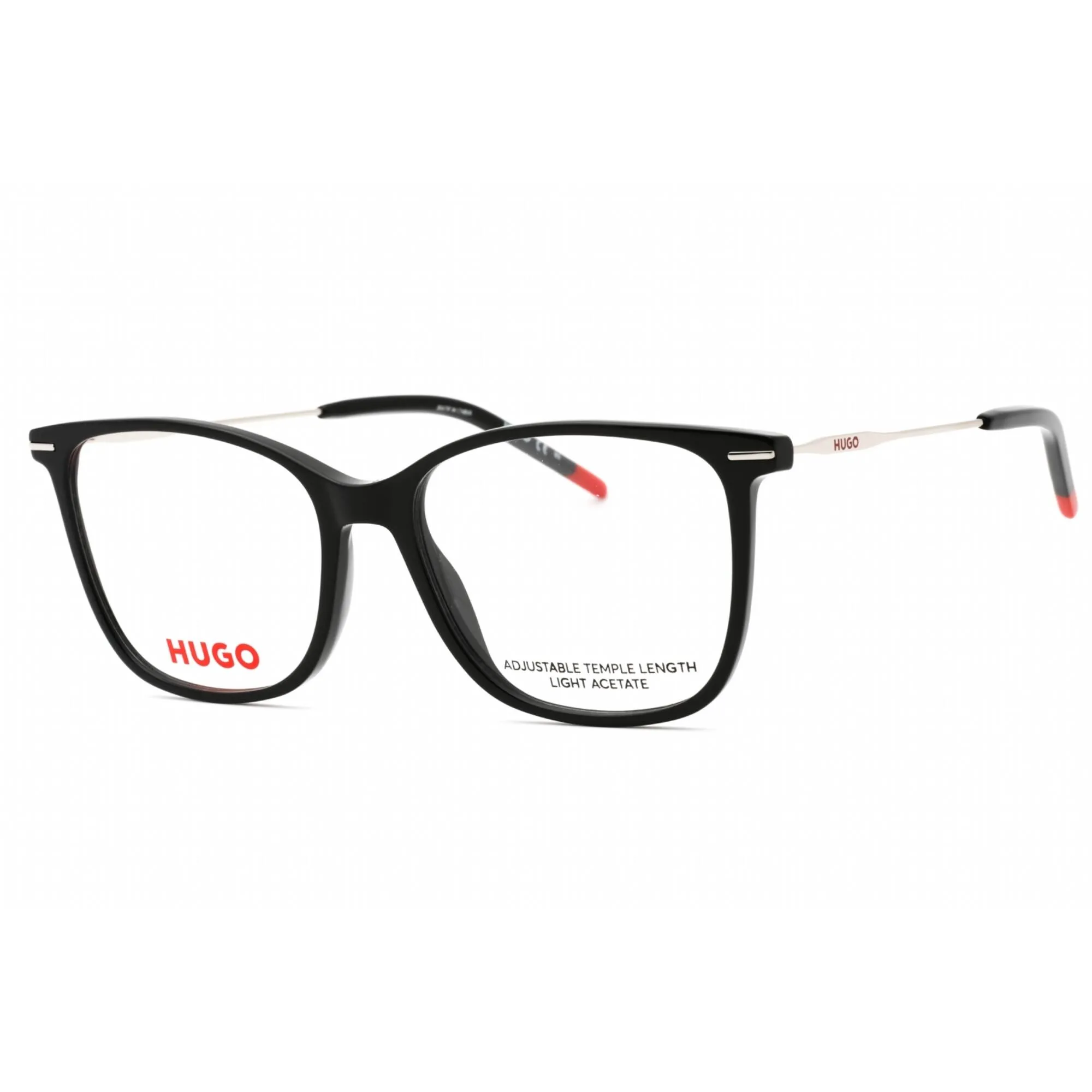 Hugo Men's Eyeglasses - Black Plastic Cat Eye Full Rim Frame | HG 1214 0807 00