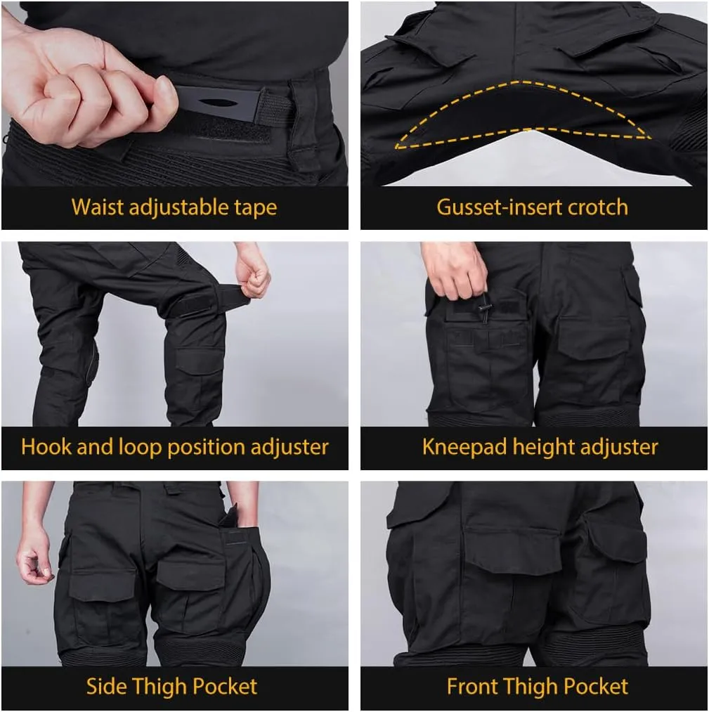 IDOGEAR Men's G3 Combat Pants with Knee Pads Multi Camouflage Trousers Airsoft Hunting Paintball Tactical Outdoor Pants