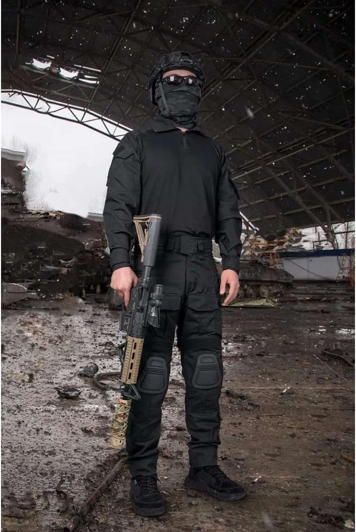 IDOGEAR Men's G3 Combat Pants with Knee Pads Multi Camouflage Trousers Airsoft Hunting Paintball Tactical Outdoor Pants