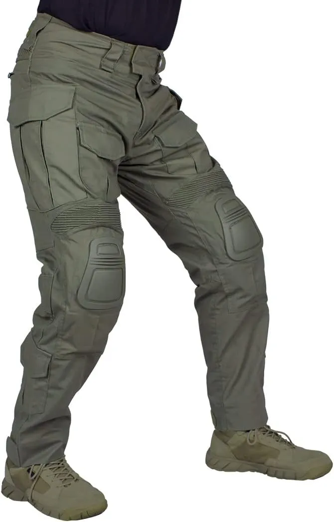 IDOGEAR Men's G3 Combat Pants with Knee Pads Multi Camouflage Trousers Airsoft Hunting Paintball Tactical Outdoor Pants