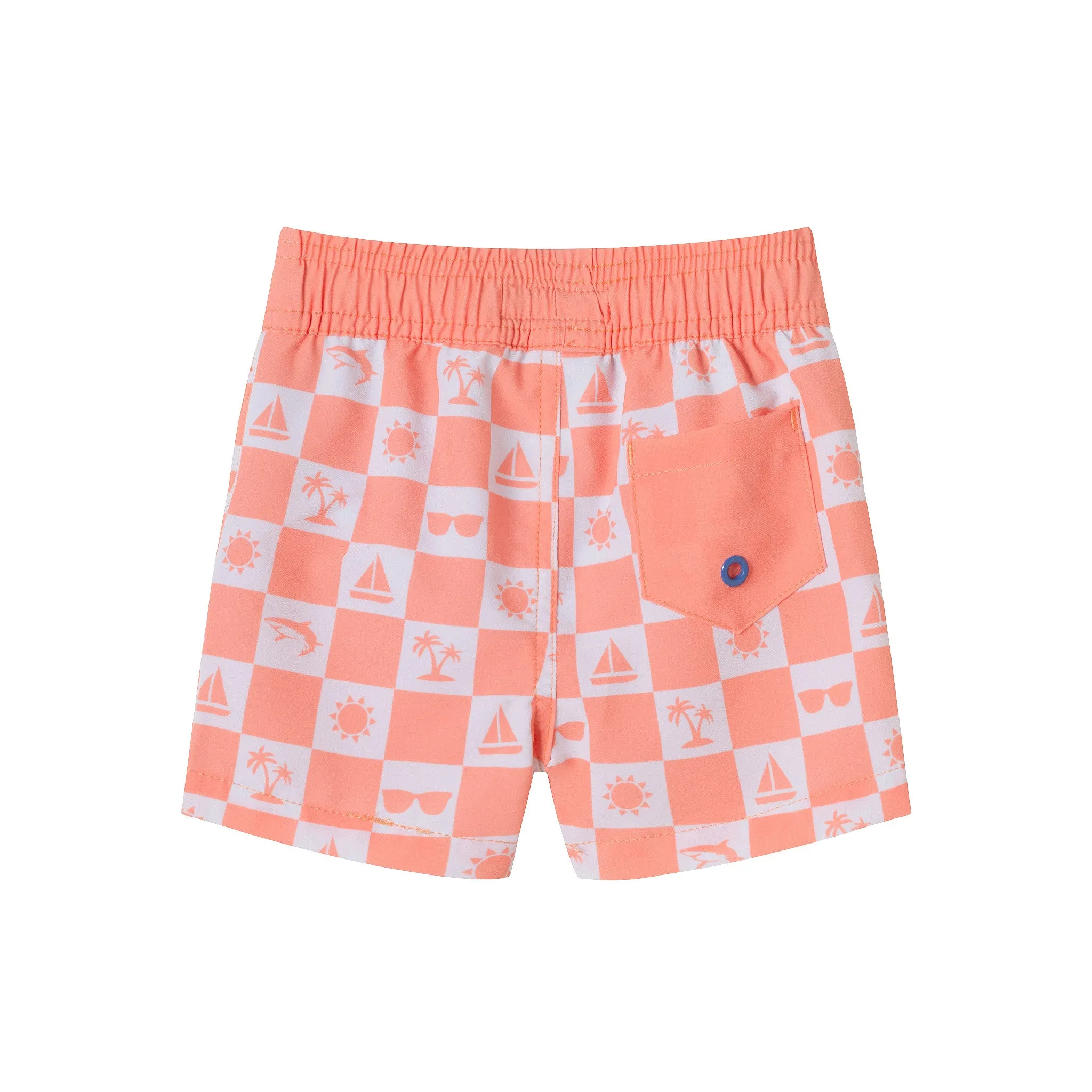 Infant (0-24M) Rashguard & Swim Trunk Set | Sunglasses & Beach Vibes