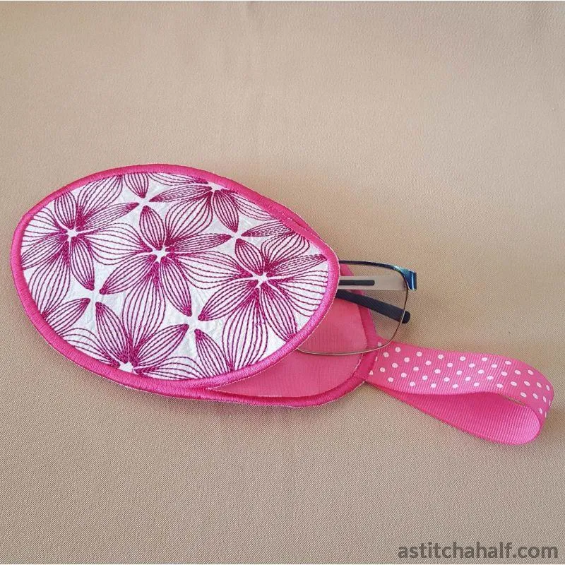 ITH Abstract Orchid Eyeglass Case