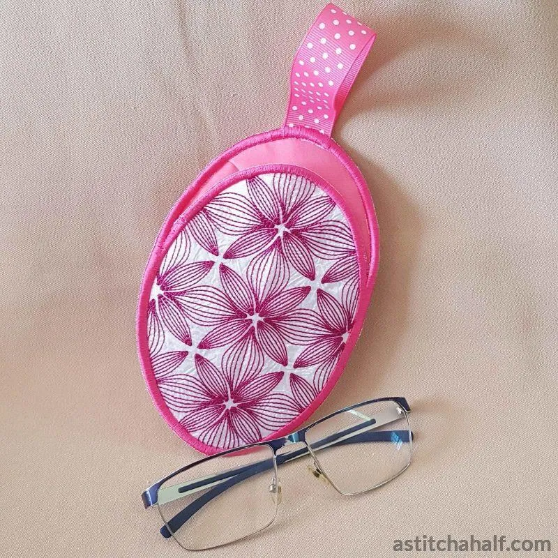 ITH Abstract Orchid Eyeglass Case