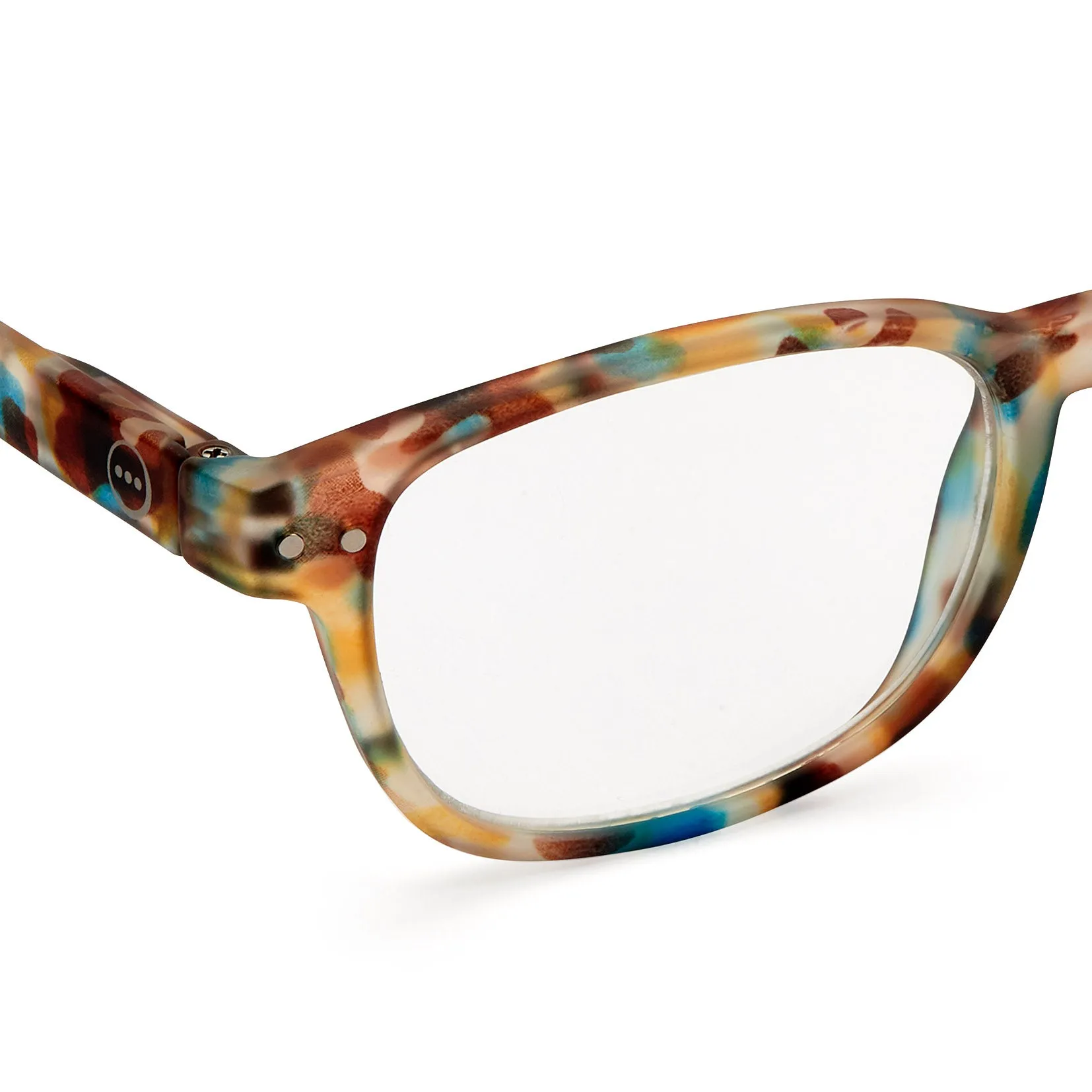 IZIPIZI Rectangular Reading Glasses #B - Blue Tortoise