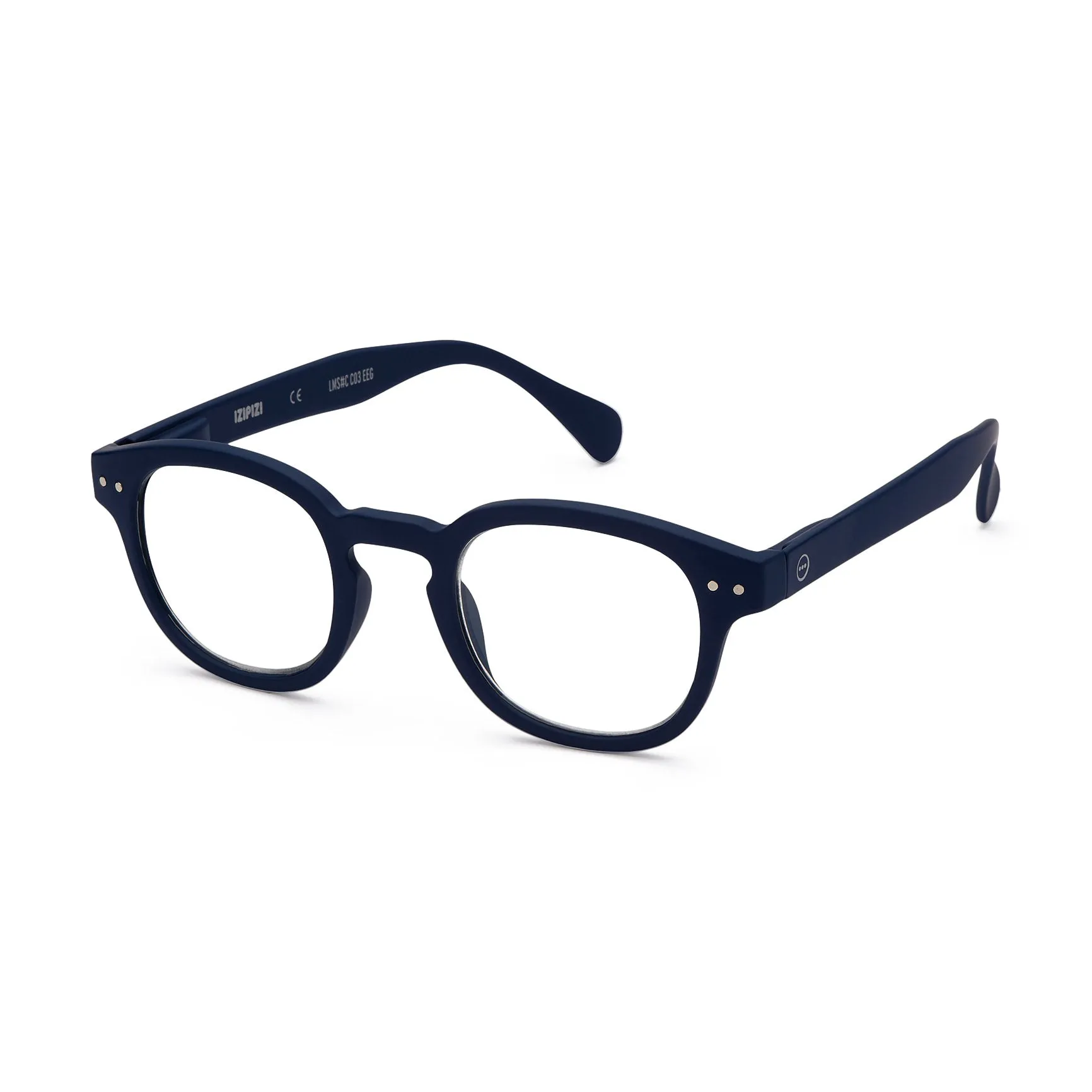 IZIPIZI Rounded-Edge Square Reading Glasses #C - Blue