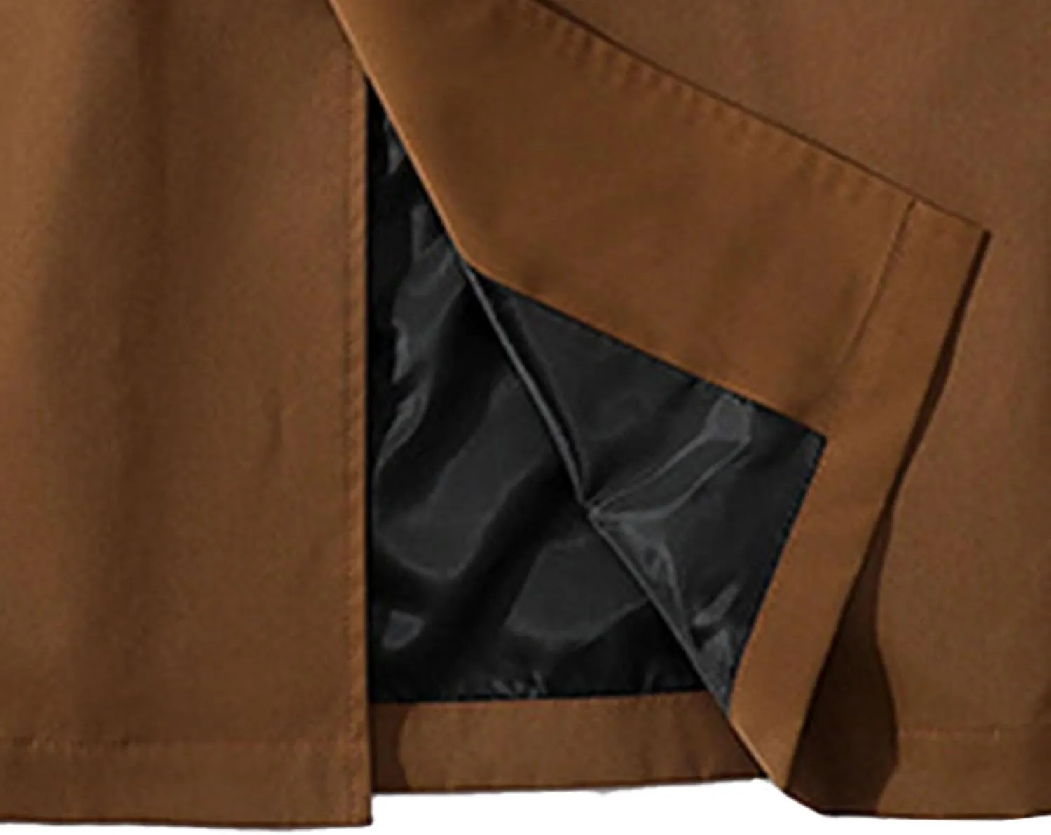 JEShifangjiusu Men's Long Raincoat Ligtweight Rain Jacket Waterproof Outdoor Jackets Overcoat Active Raincoat Windbreaker
