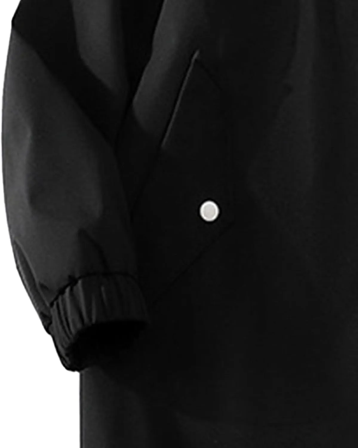JEShifangjiusu Men's Long Raincoat Ligtweight Rain Jacket Waterproof Outdoor Jackets Overcoat Active Raincoat Windbreaker