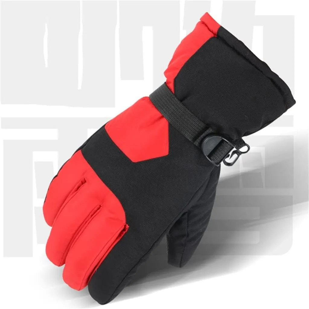 JSEIAJB Winter Cotton Thick Warm Gloves Men's Women's Touch Screen Riding Motorcycle Couples Ski Gloves