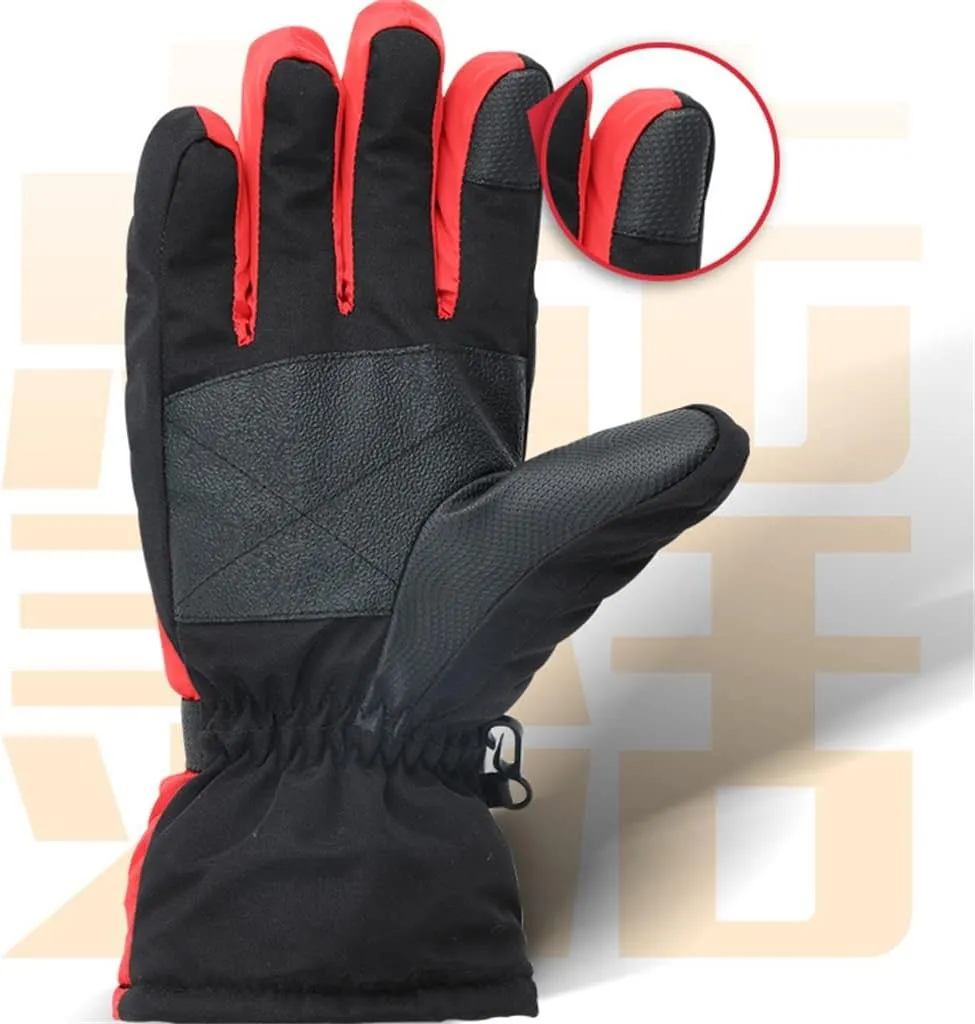 JSEIAJB Winter Cotton Thick Warm Gloves Men's Women's Touch Screen Riding Motorcycle Couples Ski Gloves
