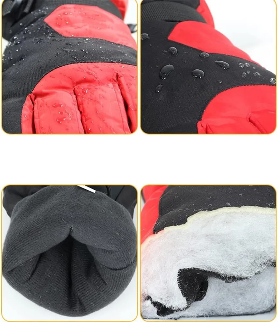 JSEIAJB Winter Cotton Thick Warm Gloves Men's Women's Touch Screen Riding Motorcycle Couples Ski Gloves