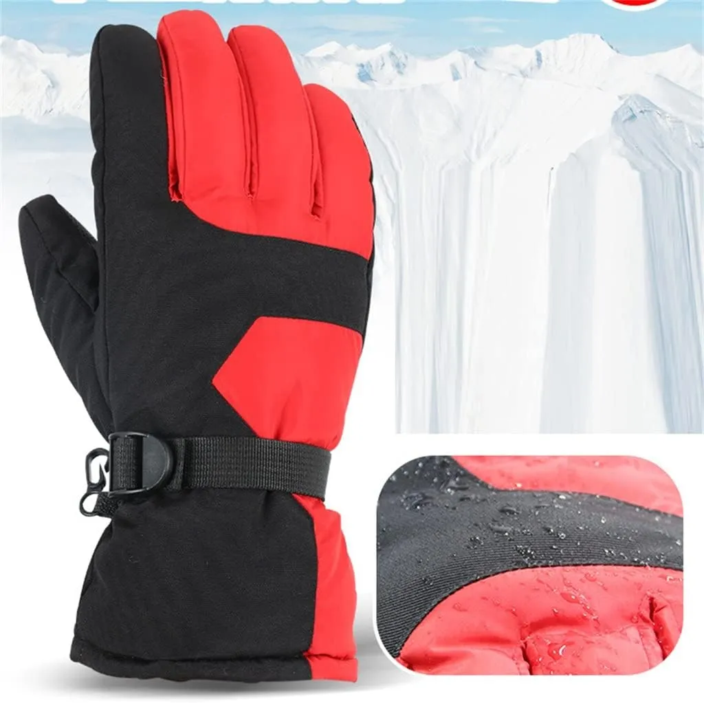 JSEIAJB Winter Cotton Thick Warm Gloves Men's Women's Touch Screen Riding Motorcycle Couples Ski Gloves