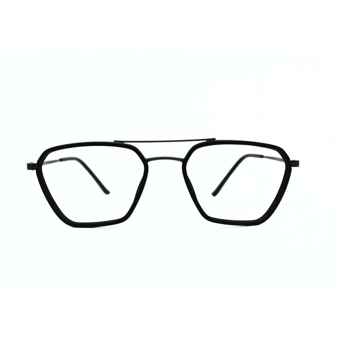 Jubleelens Triangle 23005 Eyeglasses Matt Black Frames for Men and Women