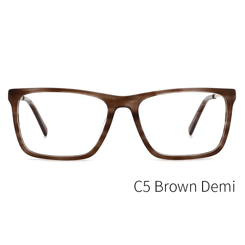 Kansept Men's Full Rim Square Acetate Frame Eyeglasses Mg6104