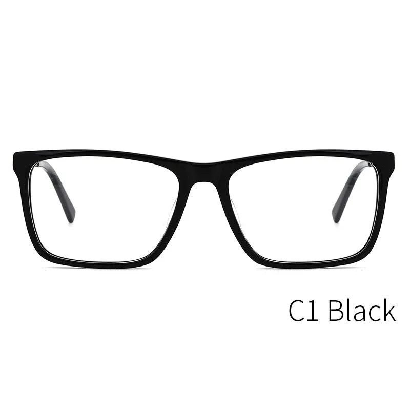 Kansept Men's Full Rim Square Acetate Frame Eyeglasses Mg6104