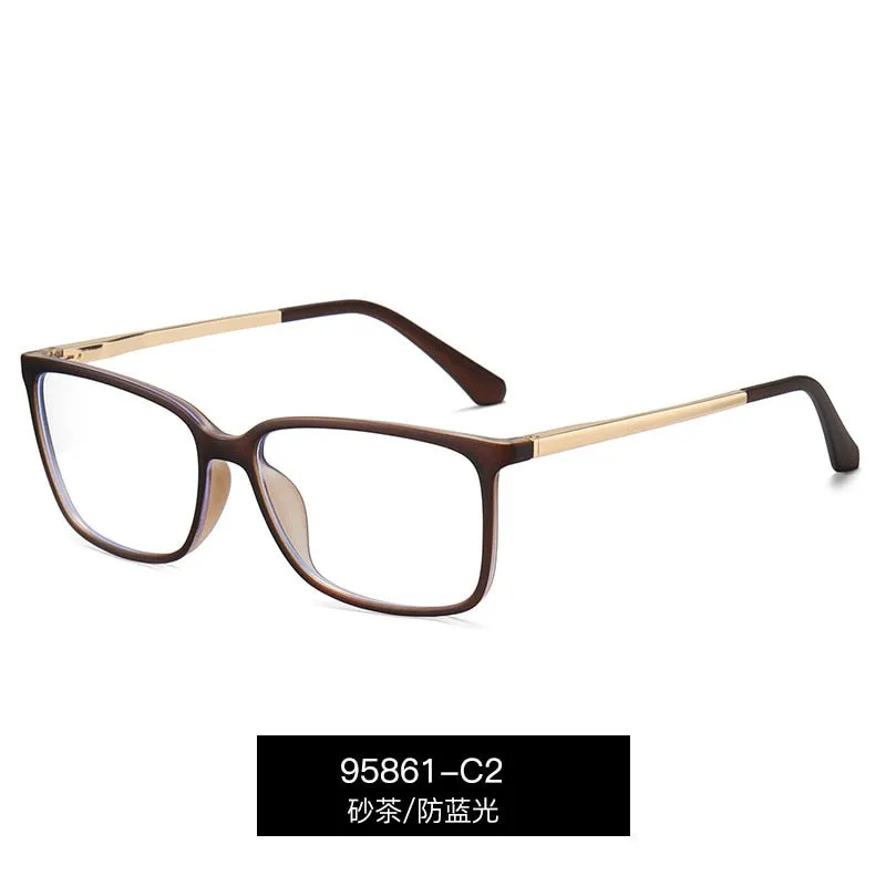 Kansept Men's Full Rim Square Tr 90 Eyeglasses 95861