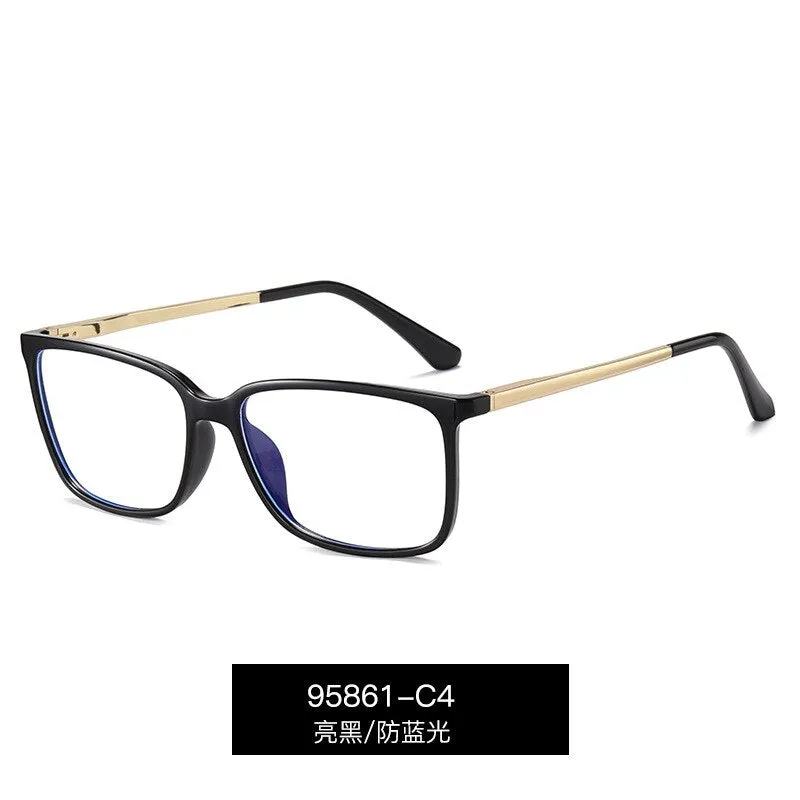 Kansept Men's Full Rim Square Tr 90 Eyeglasses 95861