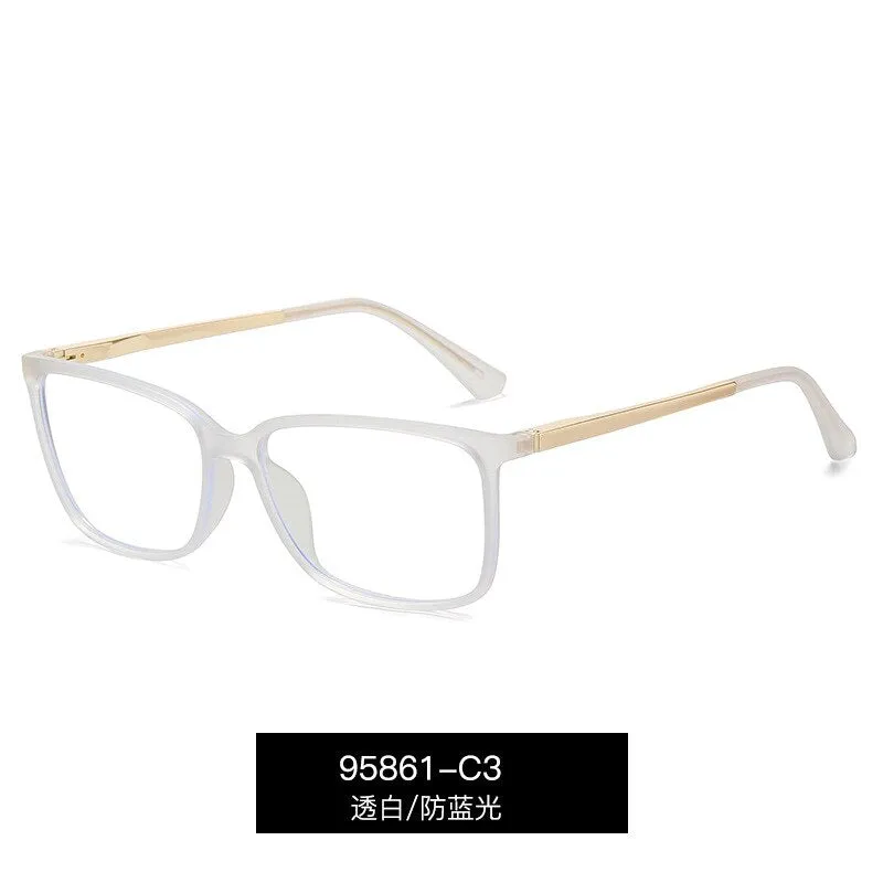 Kansept Men's Full Rim Square Tr 90 Eyeglasses 95861