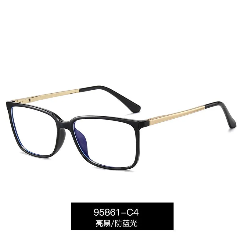 Kansept Men's Full Rim Square Tr 90 Eyeglasses 95861