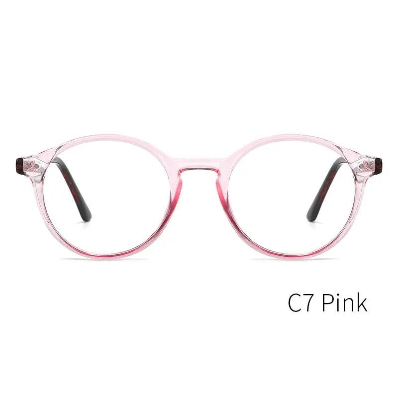 Kansept Unisex Full Rim Round Acetate Titanium Frame Eyeglasses Cp1007