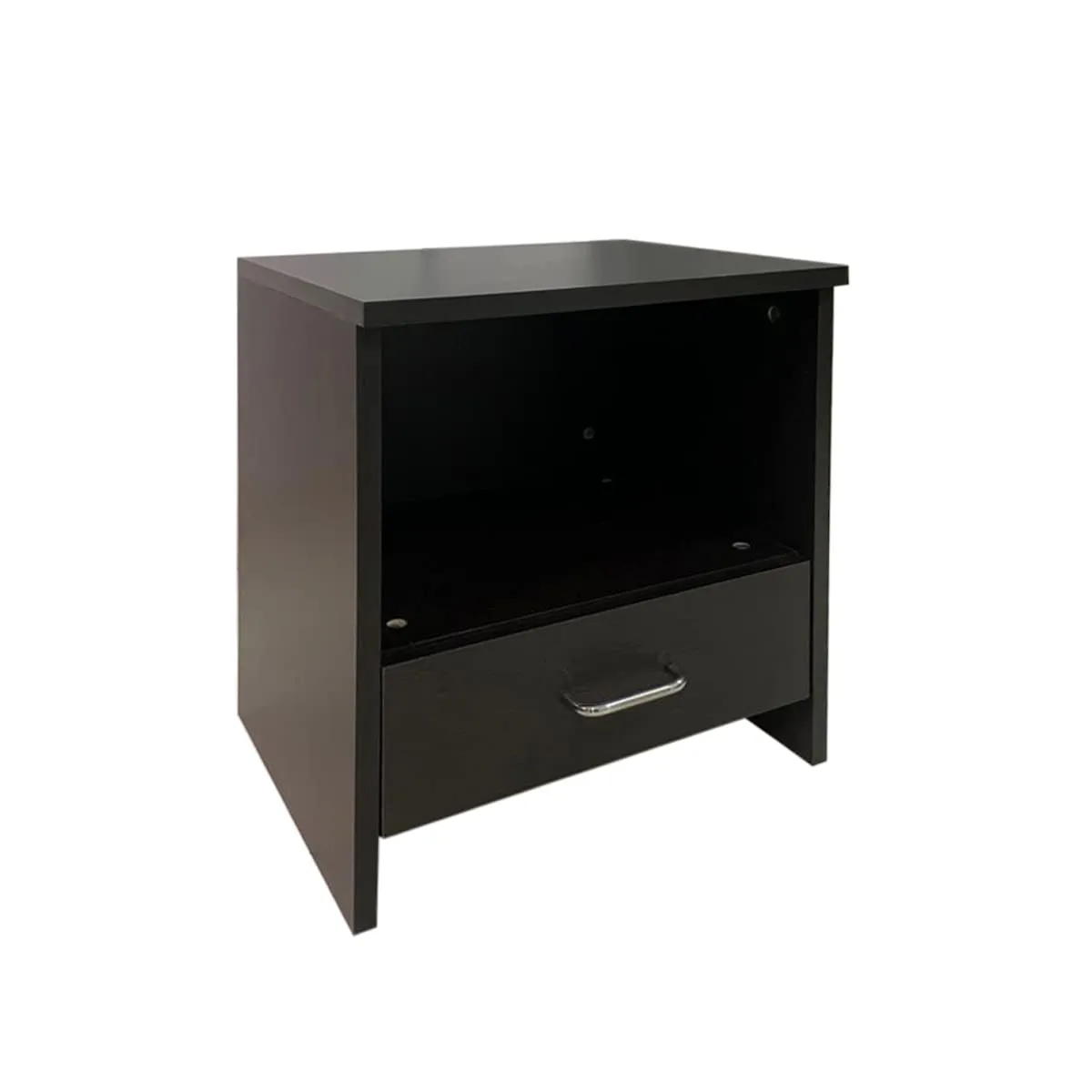 Kawachi Sofa Side Bedside Table, Bed Side Table with Drawer for Home, Bedroom, Living Room Wenge Brown (Engineered Wood)