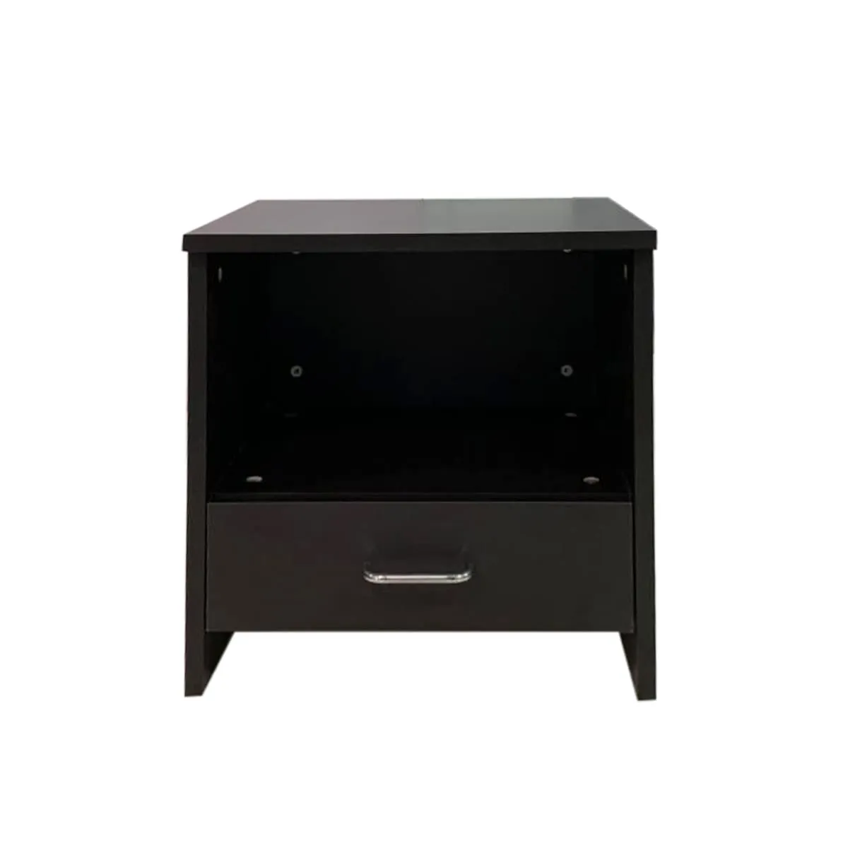 Kawachi Sofa Side Bedside Table, Bed Side Table with Drawer for Home, Bedroom, Living Room Wenge Brown (Engineered Wood)