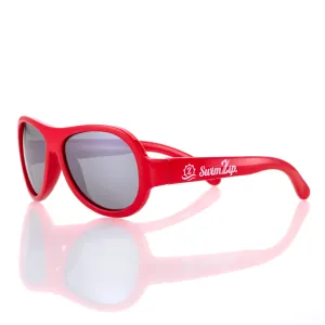 Kids Aviator Sunglasses - Red