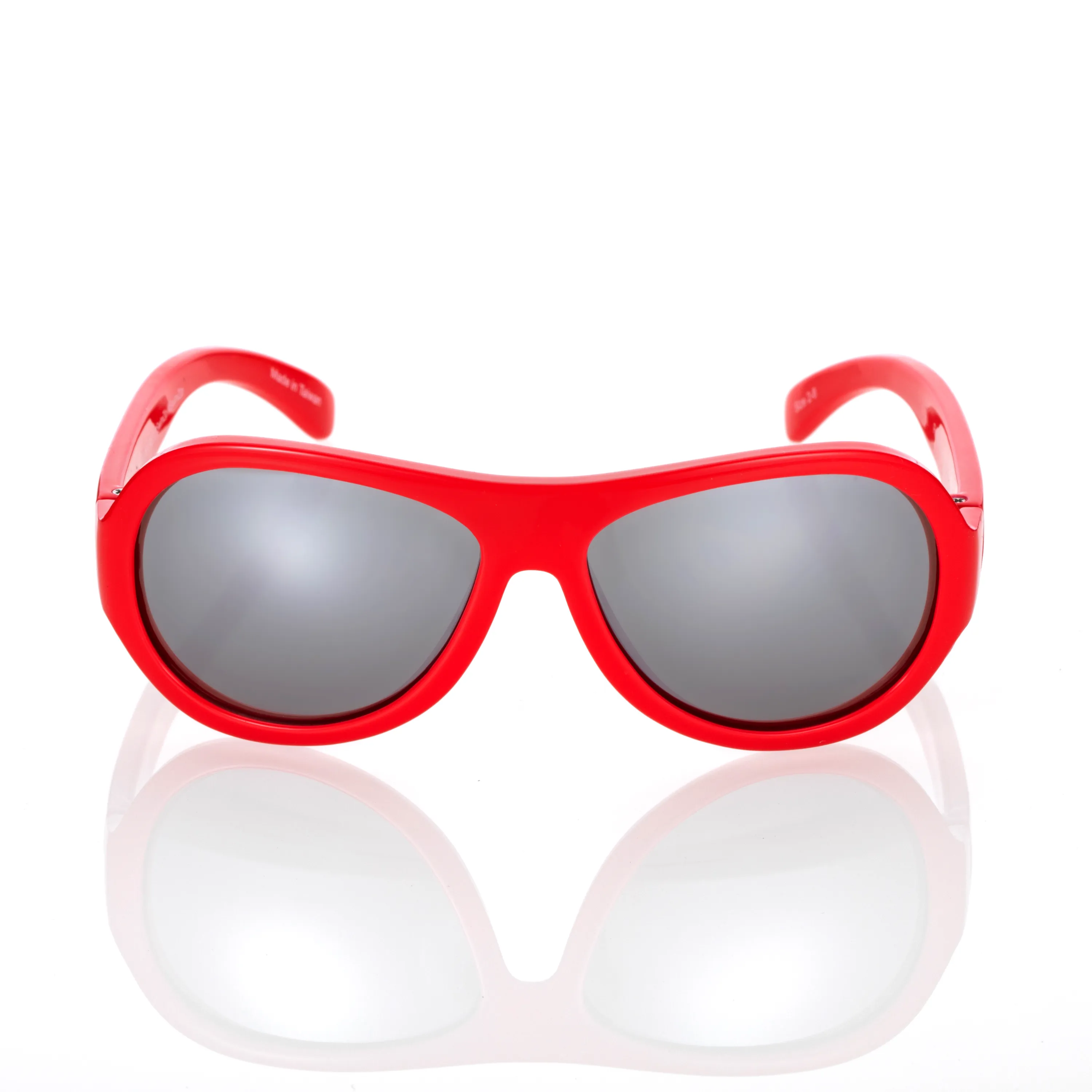 Kids Aviator Sunglasses - Red