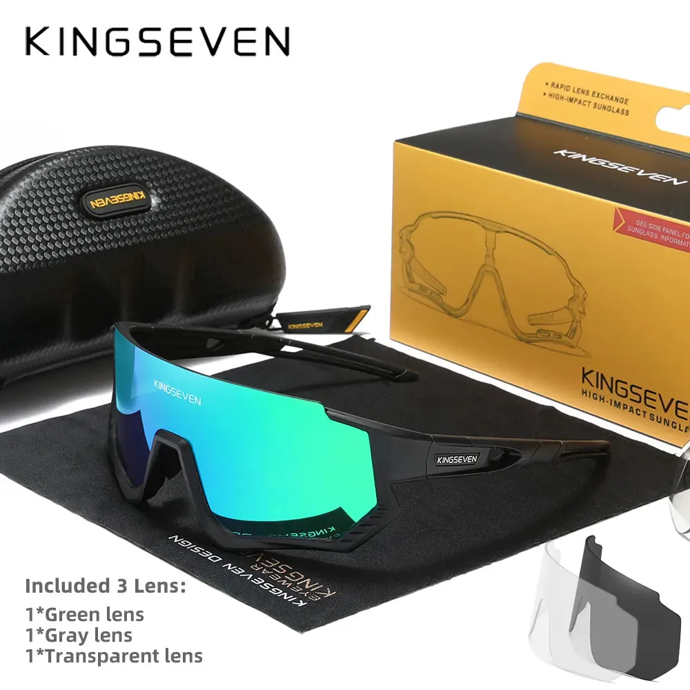 KINGSEVEN Cycling Sunglasses Men Women Mtb Bicycle Glasses UV400 Polarized Fishing Protection Eyewear Photochromic Bike Goggles