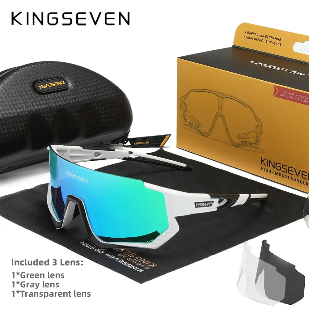 KINGSEVEN Cycling Sunglasses Men Women Mtb Bicycle Glasses UV400 Polarized Fishing Protection Eyewear Photochromic Bike Goggles
