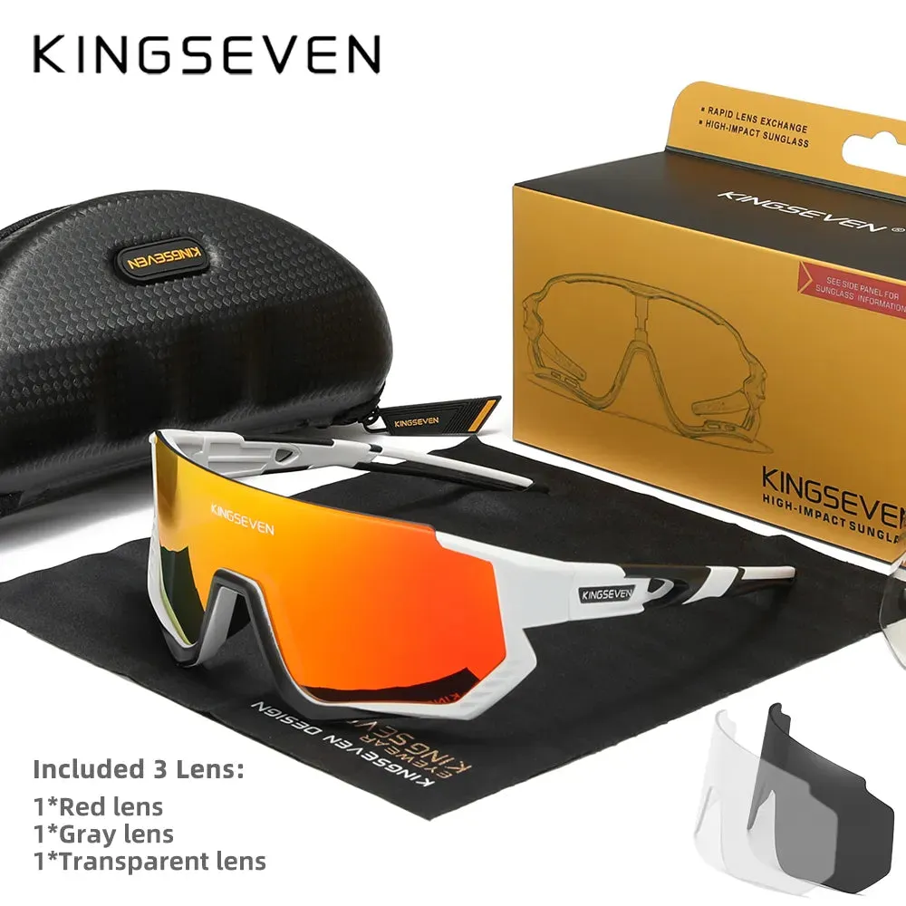 KINGSEVEN Cycling Sunglasses Men Women Mtb Bicycle Glasses UV400 Polarized Fishing Protection Eyewear Photochromic Bike Goggles