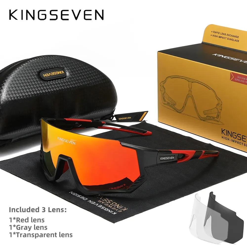 KINGSEVEN Cycling Sunglasses Men Women Mtb Bicycle Glasses UV400 Polarized Fishing Protection Eyewear Photochromic Bike Goggles