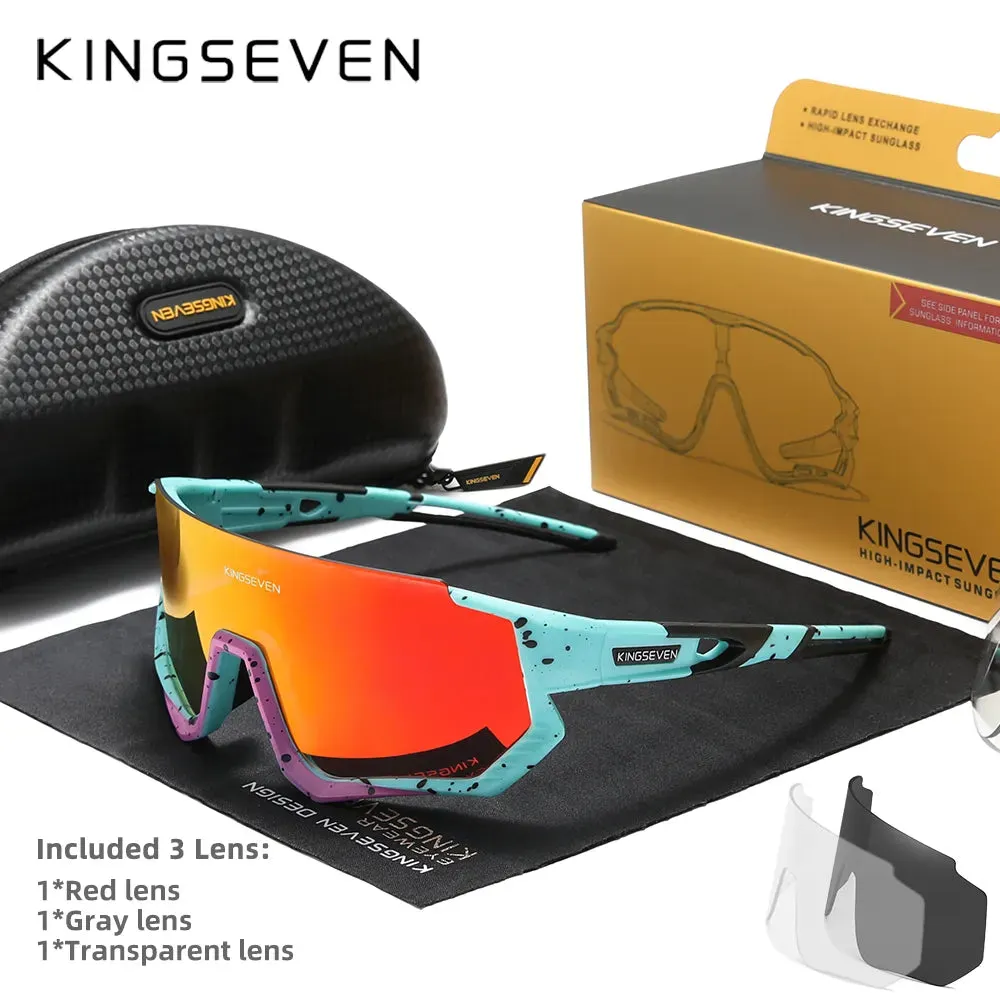 KINGSEVEN Cycling Sunglasses Men Women Mtb Bicycle Glasses UV400 Polarized Fishing Protection Eyewear Photochromic Bike Goggles
