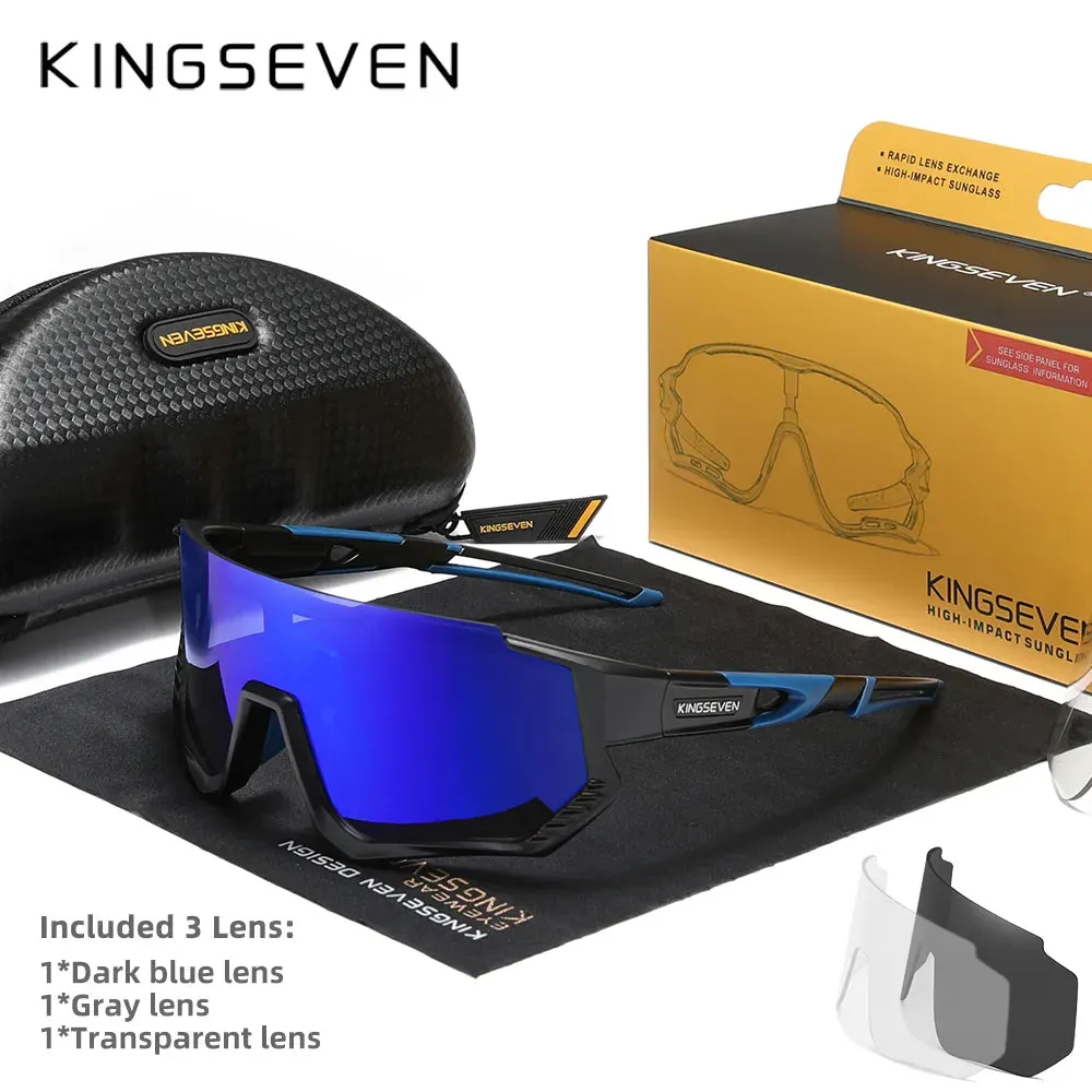 KINGSEVEN Cycling Sunglasses Men Women Mtb Bicycle Glasses UV400 Polarized Fishing Protection Eyewear Photochromic Bike Goggles