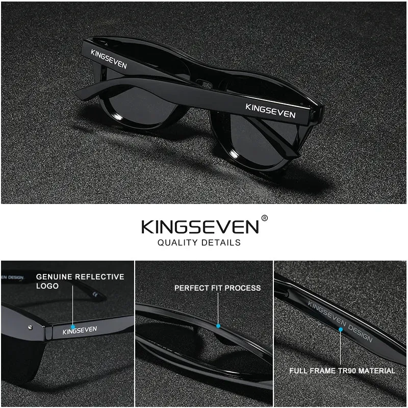 KINGSEVEN New Brand Design Men's Glasses Polarized Sunglasses Women Integrated Lens Fashion Eyewear Oculos de sol
