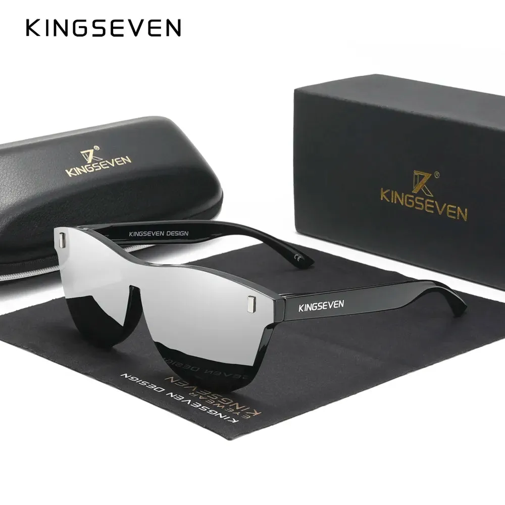 KINGSEVEN New Brand Design Men's Glasses Polarized Sunglasses Women Integrated Lens Fashion Eyewear Oculos de sol