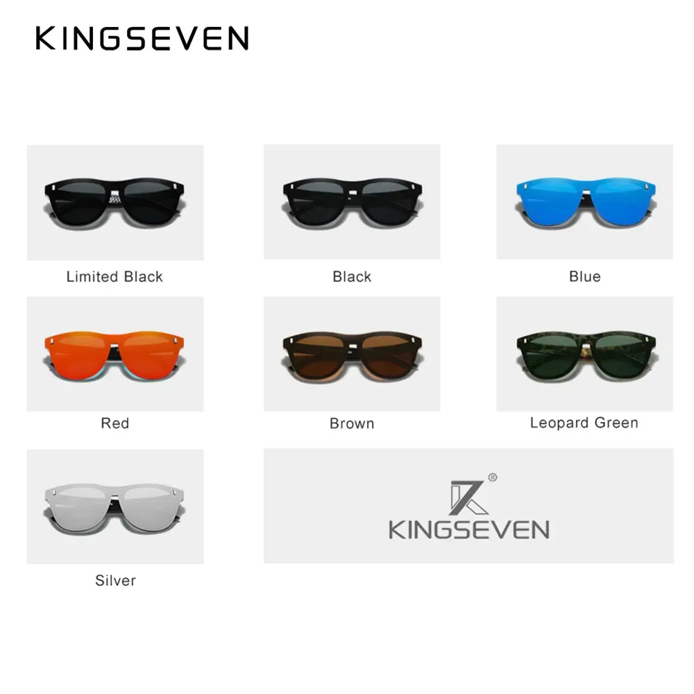 KINGSEVEN New Brand Design Men's Glasses Polarized Sunglasses Women Integrated Lens Fashion Eyewear Oculos de sol