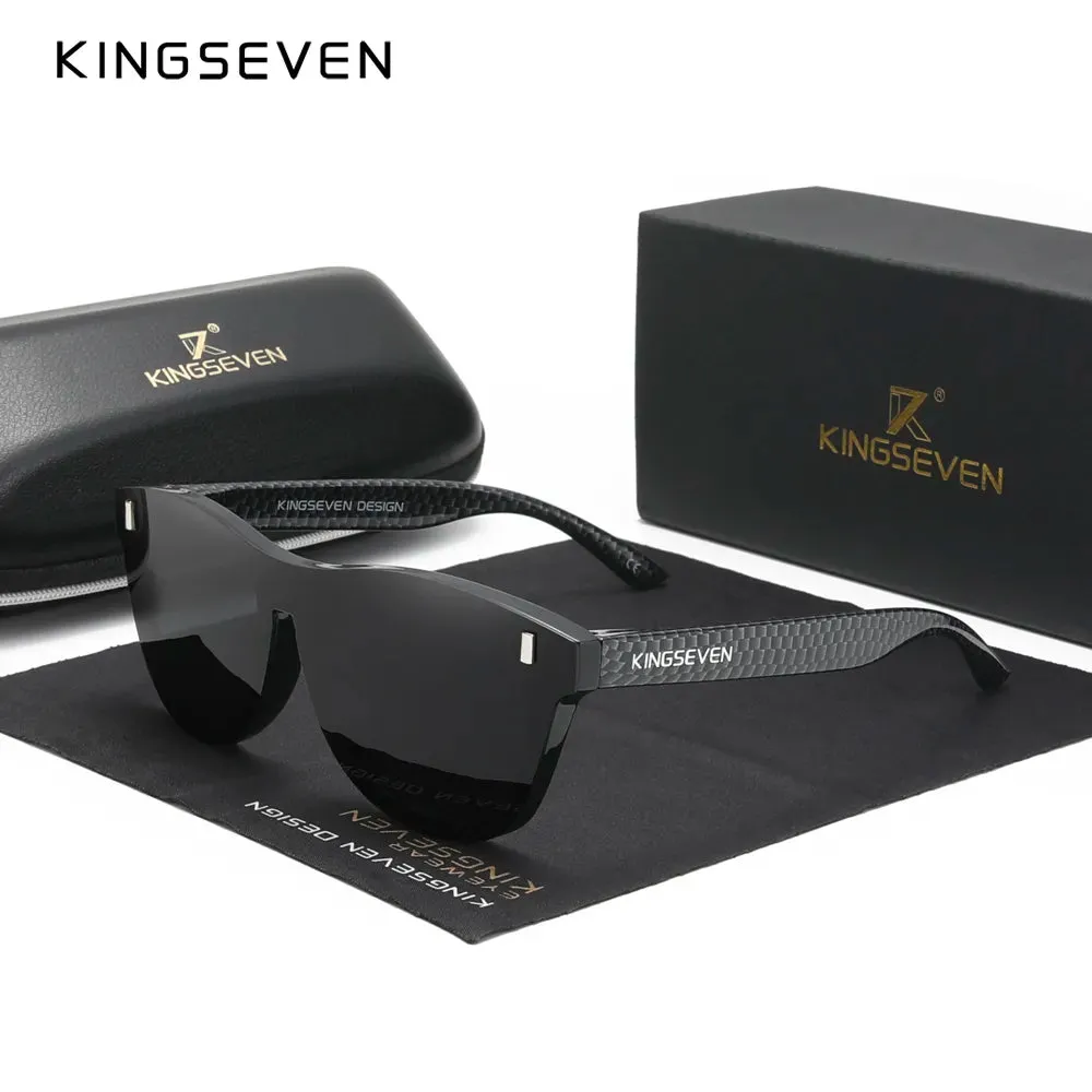 KINGSEVEN New Brand Design Men's Glasses Polarized Sunglasses Women Integrated Lens Fashion Eyewear Oculos de sol