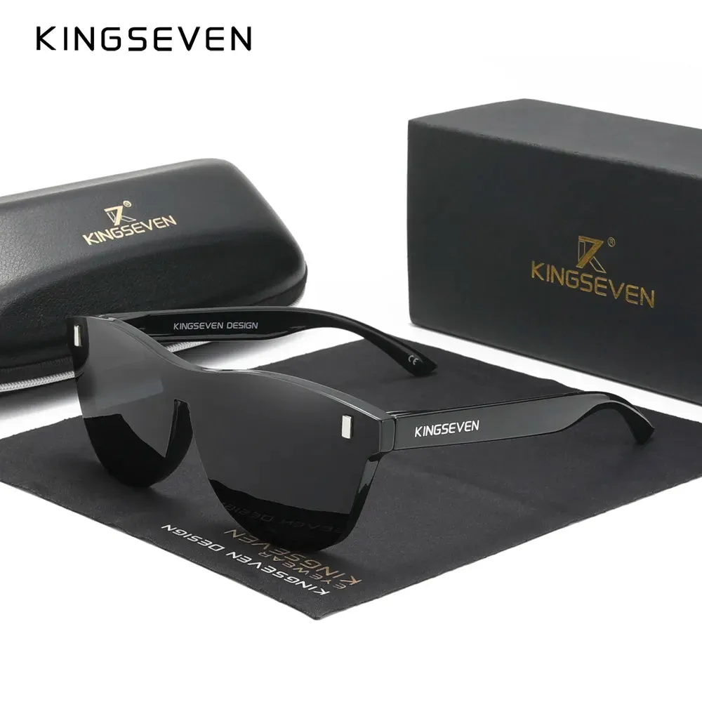 KINGSEVEN New Brand Design Men's Glasses Polarized Sunglasses Women Integrated Lens Fashion Eyewear Oculos de sol