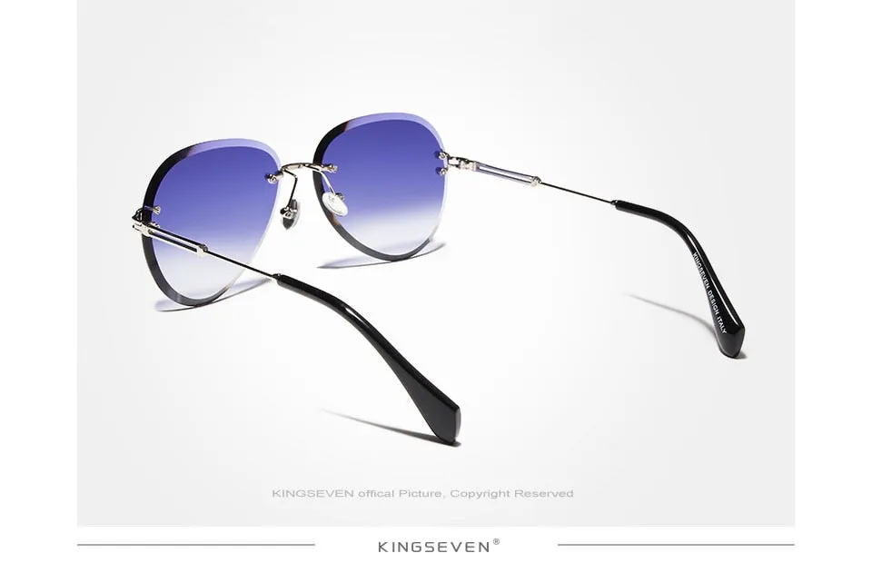 Kingseven Rimless Women Sunglasses Gradient N802Ns