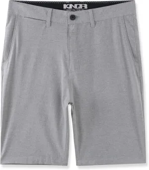 KNQR Mens Performance Quick Dry 4way Stretch Regular Fit All-Terrain Active Training Hybrid Shorts