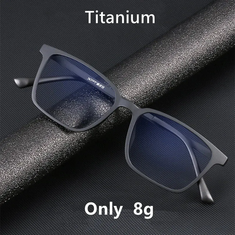 Kocolior Men's Full Rim Large Square Tr 90 Titanium Eyeglasses 9822
